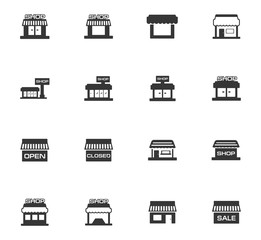 Store icons set