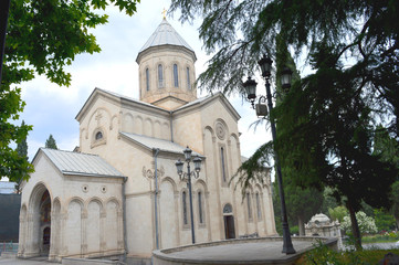Fototapeta na wymiar Kashveti church, Tbilisi, Georgia