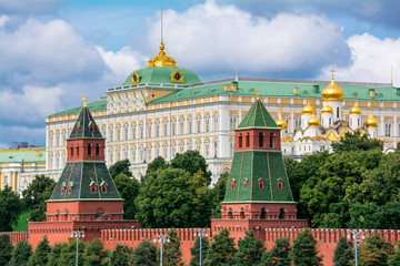 Fototapeta na wymiar View to Moscow Kremlin