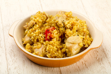 Bulgur with chicken