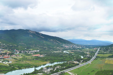 City panorama of Mtskheta, Geprgoa