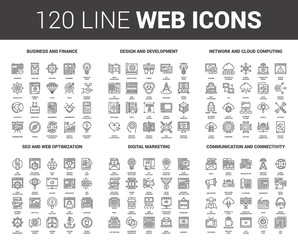 Flat Line Web Icons