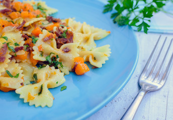 Pasta With Butternut Squash and Prosciutto