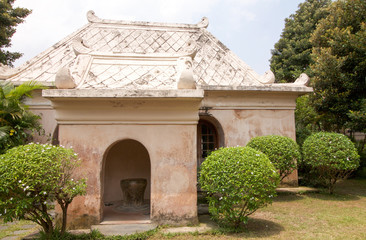 detail of the  royal garden of sultanate in Yogyakarta