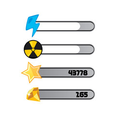 game asset menu layer - video game icon sign symbol vector