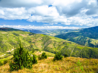 Andean landscape around Samaipata village, Bolivia, South America