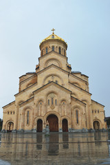 Fototapeta na wymiar Sameba or Holy Cathedral of Tibilisi, Georgia