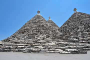 Fototapeta na wymiar Trulli stone houses of Alberobello. Puglia, southern Italy