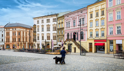 Historical sights of Olomouc in the Czech Republic. European city. - obrazy, fototapety, plakaty