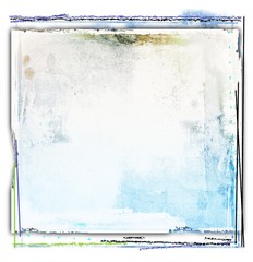 Grunge blue abstract frame background - 165313404