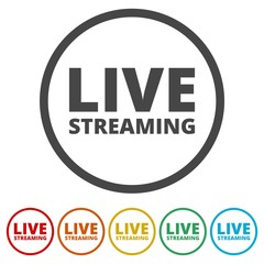 Tv video play live streaming graphic vector illustration 