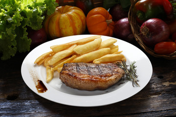 fries with Brazilian picanha