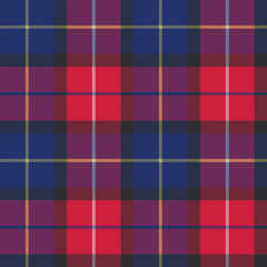 Blue tartan pixel fabric texture seamless pattern