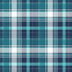 Blue pixel check tartan seamless fabric texture