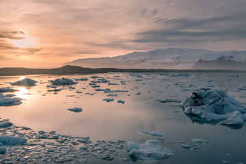 Jokulsarlon Glacier Lagoon and Diamond Beach, Iceland