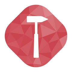 geometrischer Icon - Hammer