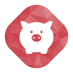 geometrischer Icon - Sparschwein