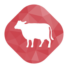 geometrischer Icon - Kuh