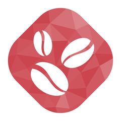 geometrischer Icon - Kaffeebohnen