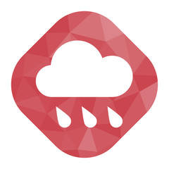 geometrischer Icon - Regenwolke