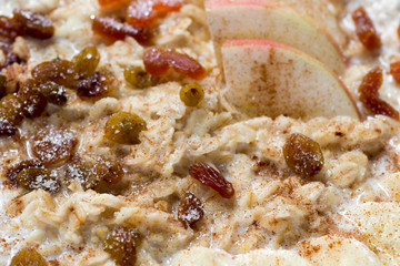 porridge with fruits