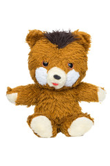 Toy bear isolated on white background