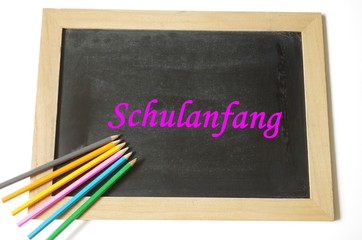 Schulanfang, Tafel