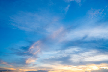 Obraz premium sky sunset background,clouds with background.