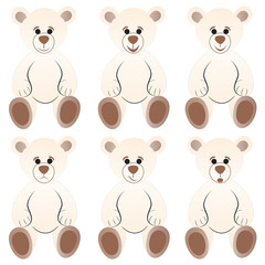 Bear Teddy.Vector Collage