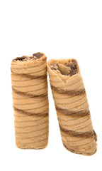 Wafer tubule with chocolate isolated