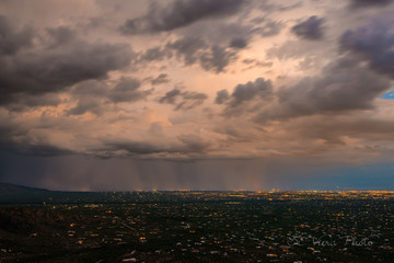 Monsoon over Tucson Arizona