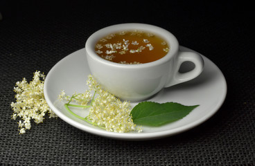 sambucus flowers fresh tea