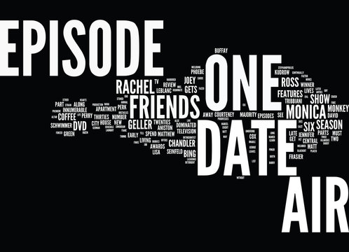 FRIENDS DVD REVIEW Text Background Word Cloud Concept
