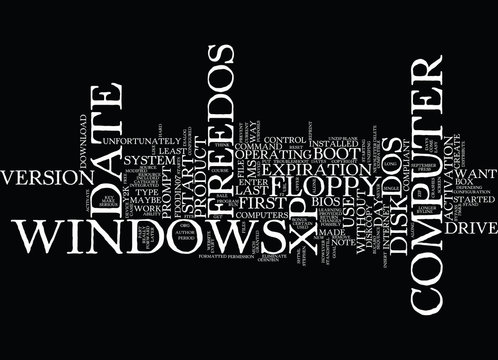 FREEDOS Text Background Word Cloud Concept
