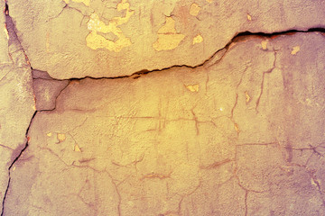 structural wall background cracked