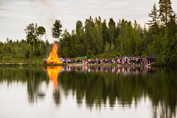 Obraz premium Mid-summer bonfire