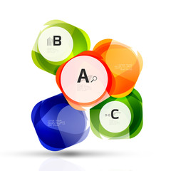 Vector shiny blank web option boxes