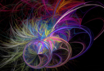 abstract multicolored fractal pattern
