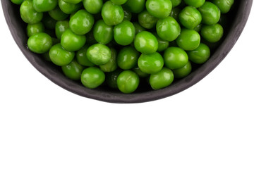 Bowl of green wet pea