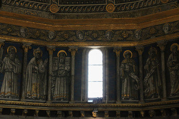 Fototapeta na wymiar Interior view of the Siena Cathedral dome. Tuscany, Italy.