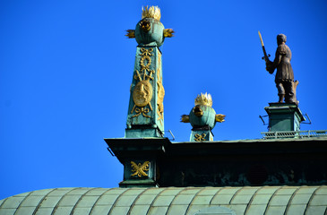 Fototapeta na wymiar toit de Stockholm