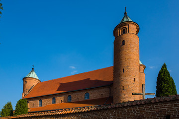 Renaissance fortified church in Brochow, Mazovia, Poland