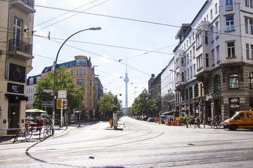 berlin tv tower streets