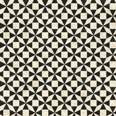 Fototapeta premium Ancient geometric mosaic pattern, abstract marbled tiles, textured seamless vector illustration