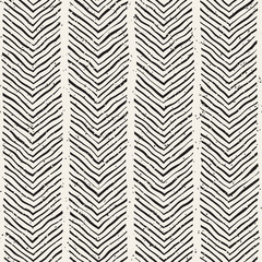 Seamless pattern hand drawn brush strokes. Ink doodle grunge illustration. Geometric monochrome vector pattern.