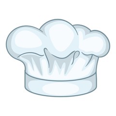 Cook hat icon, cartoon style