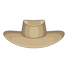 Akubra icon, cartoon style
