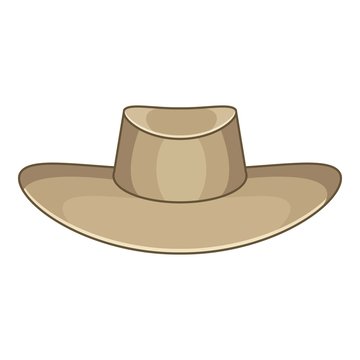 Akubra icon, cartoon style