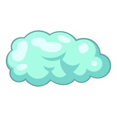 Snow cloud icon, cartoon style