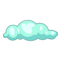 Sleet cloud icon, cartoon style